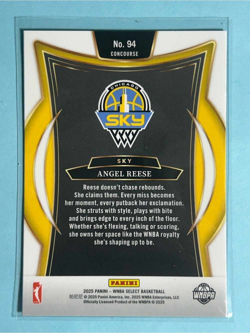 2025 Panini Concourse, Angel Reese Chicago Sky Card #94 - Picture 2 of 2